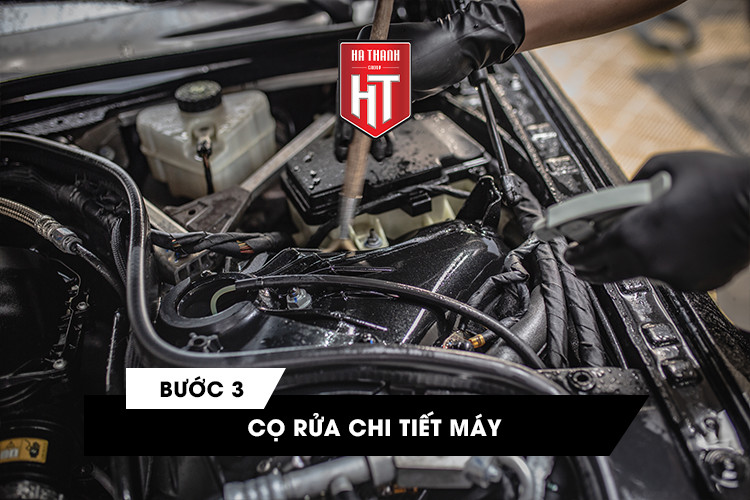 quy trình vệ sinh khoang máy - bước 3