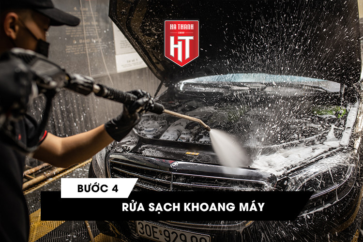 quy trình vệ sinh khoang máy - bước 4