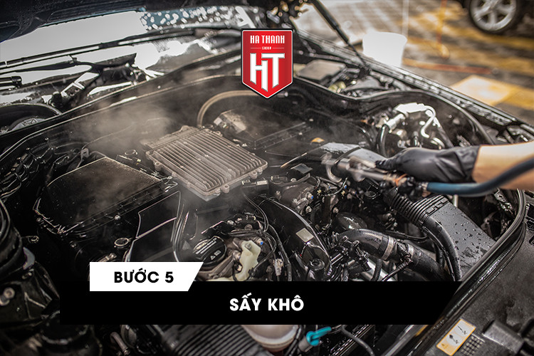 quy trình vệ sinh khoang máy - bước 5