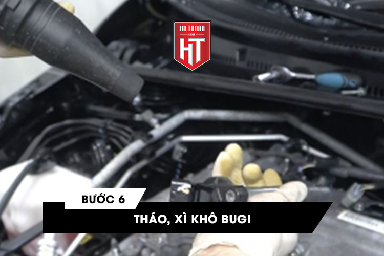 quy trình vệ sinh khoang máy - bước 6