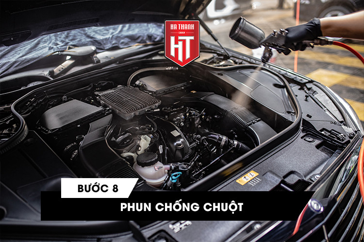 quy trình vệ sinh khoang máy - bước 8