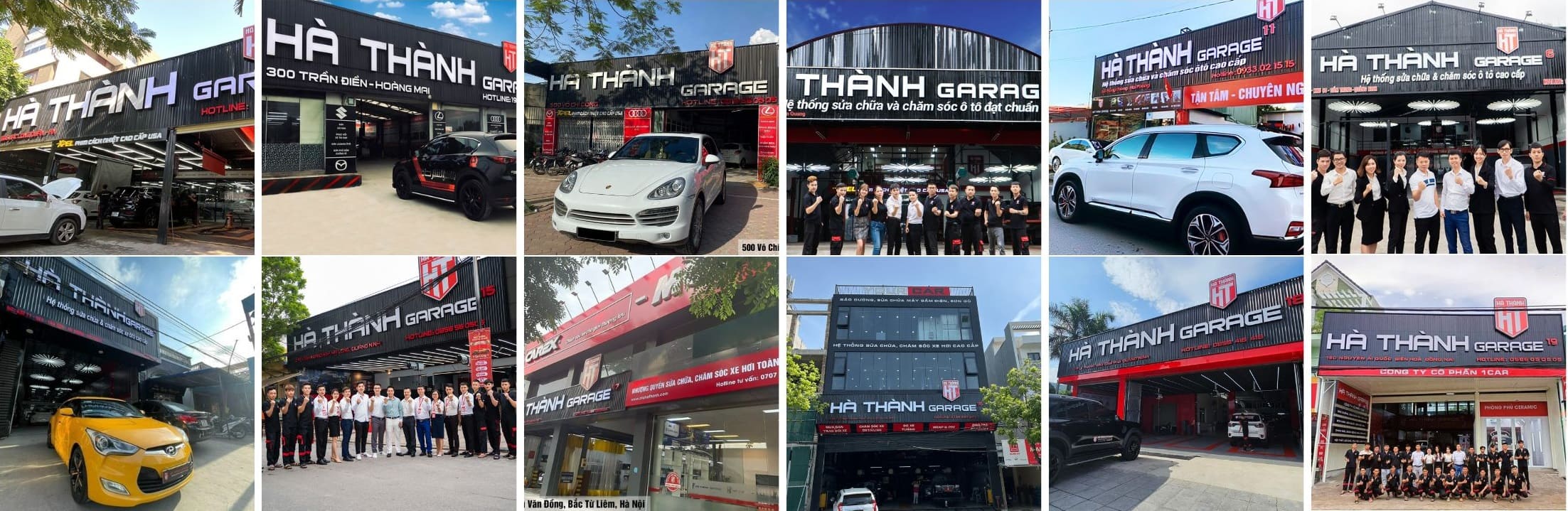 Hệ thống Hà Thành Garage toàn quốc