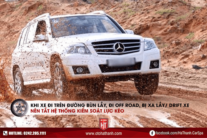 Hệ thống kiểm soát lực kéo được khuyến nghị nên bật trong suốt quá trình lái. Tuy nhiên trong một số trường hợp nên tắt như khi xe chạy off road, chạy trên đường bùn lầy, bị xa lầy hay chủ xế muốn drift xe