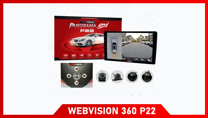 WEBVISION PANORAMA 360 P22 – MÀN HÌNH DVD LIỀN CAMERA 360