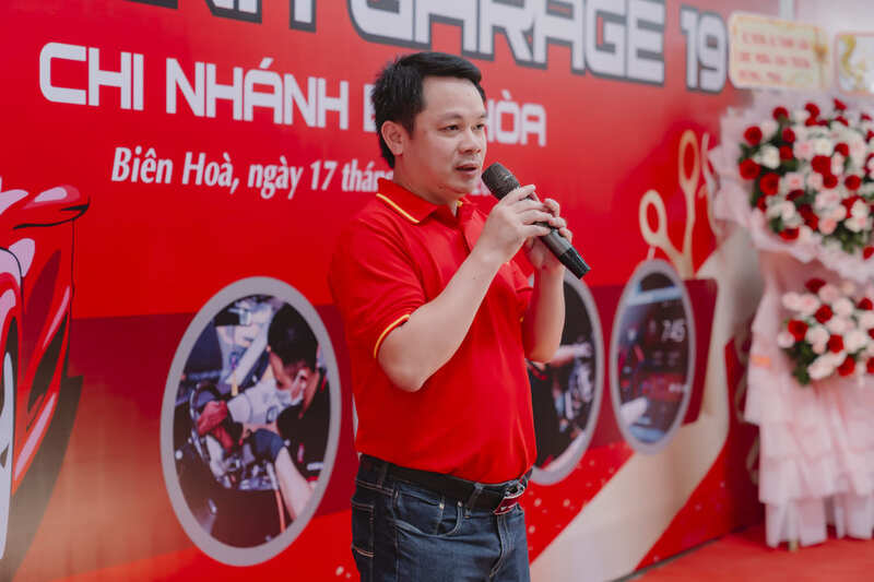 Đại diện cổ đông chia sẻ cảm xúc trong buổi lễ khai trương